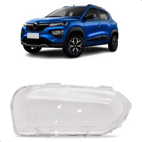 Lente Farol Dianteiro Para Renault Kwid 2022 2023 2024 2025 Lado Direito