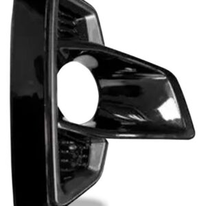 Moldura Milha C/ Furo Hilux Pick-up 2018 A 2020 Black Piano Lado Direito