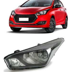 Farol Hb20 2012 13 14 15 16 17 18 2019 Fumê Mascara Negra Lado Esquerdo