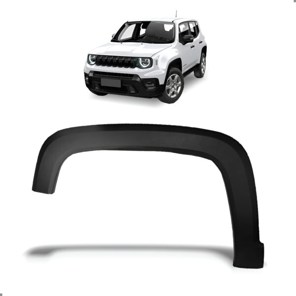Moldura Paralama Dianteiro Para Renegade 2015 A 2023 Lado Esquerdo