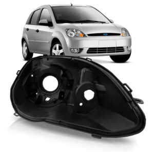 Carcaça Farol Fiesta 2003 2004 2005 2006 2007 Lado Direito