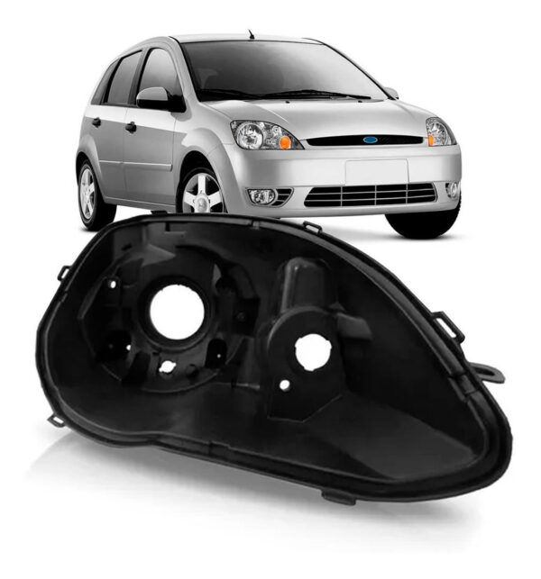 Carcaça Farol Fiesta 2003 2004 2005 2006 2007 Lado Direito