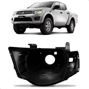 Carcaça Farol Dianteira Triton 2007 A 2016 Lado Esquerdo