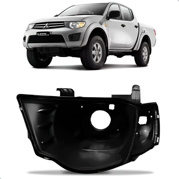 Carcaça Farol Dianteira Triton 2007 A 2016 Lado Esquerdo