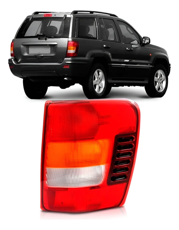 Lanterna Traseira Grand Cherokee 1999 A 2004 Tricolor Lado Direito