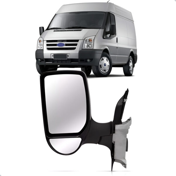 Retrovisor Transit 2007 A 2014 Fixo C/ Braço Longo Lado Esquerdo