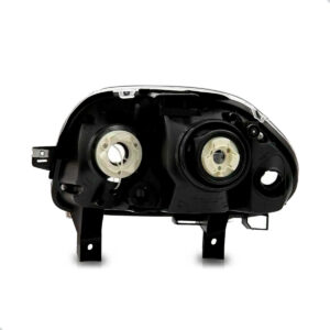 Farol Elétrico Clio 1999 A 2002 Foco Duplo Cromado Sem Motor Lado Direito