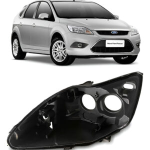 Carcaça Farol Para Ford Focus 2009 2010 2011 2012 2013 Lado Esquerdo