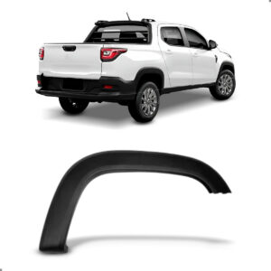 Moldura Lateral Traseira Para Strada 2020 A 2025 Preta Lado Direito