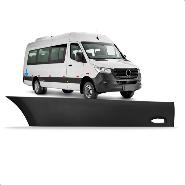 Friso Lateral Para Sprinter 2020 A 2025 Traseiro Com Furo Lado Esquerdo