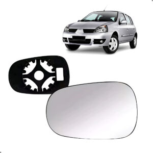 Lente Retrovisor Convexo Clio Scenic 1999 A 2012 Lado Esquerdo