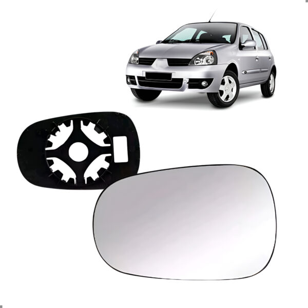 Lente Retrovisor Convexo Clio Scenic 1999 A 2012 Lado Esquerdo