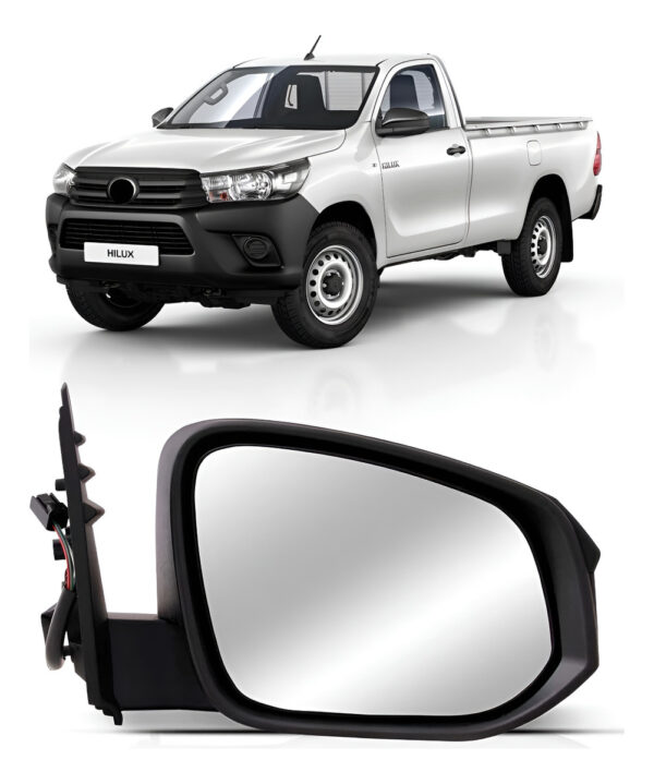 Retrovisor Eletrico C/capa Texturizada Hilux 2016 A 2021 Lado Direito