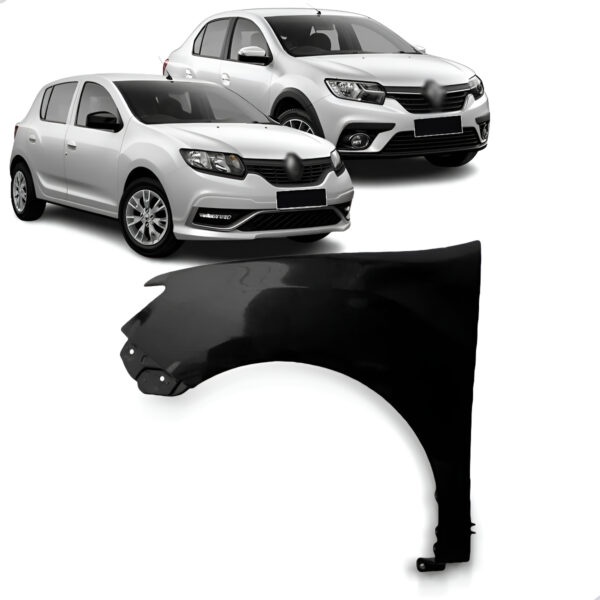 Paralama Sandero E Logan 2020 2021 2022 2023 Sem Furo Lado Direito