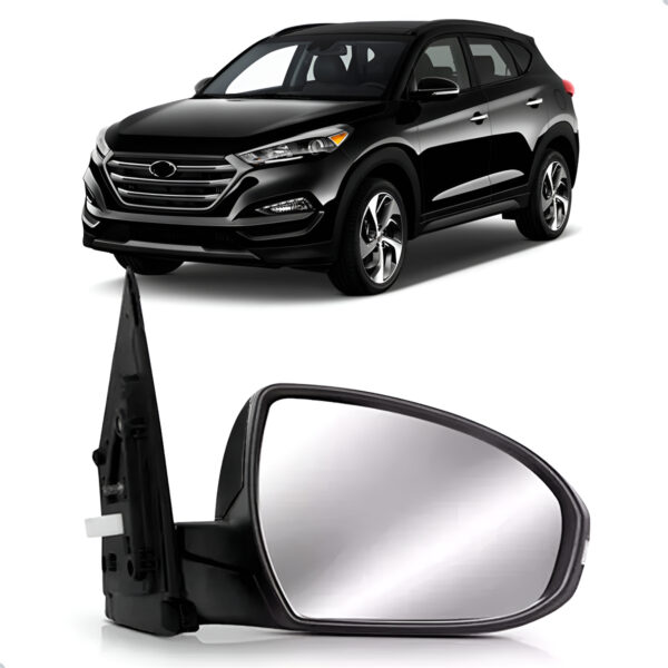 Retrovisor Externo Tucson 17 Até 2024 Elétrico Com Sinaleira Lado Direito