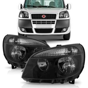 Farolete Fiat Doblo 2010 2011 2012 2013 Manual Elétrico Fumê Lado Direito
