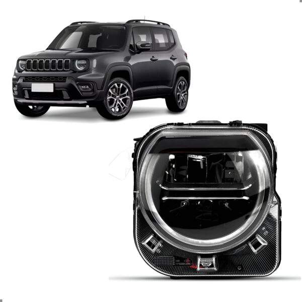 Farol Para Renegade 2022 2023 2024 2025 Full Led Com Reator Lado Esquerdo