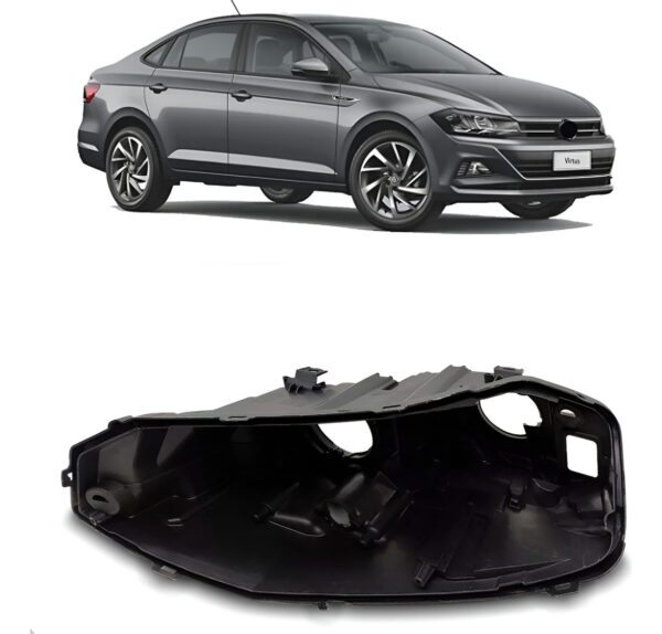 Carcaça Farol Virtus 2018 Ate 2022 Lado Esquerdo