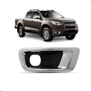 Grade Do Para-choque S-10 2012 A 2016 Com Friso Cromado Lado Direito