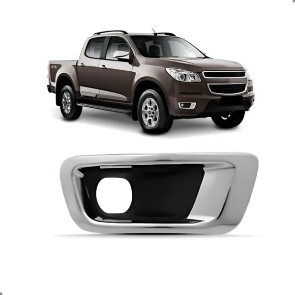 Grade Do Para-choque S-10 2012 A 2016 Com Friso Cromado Lado Direito