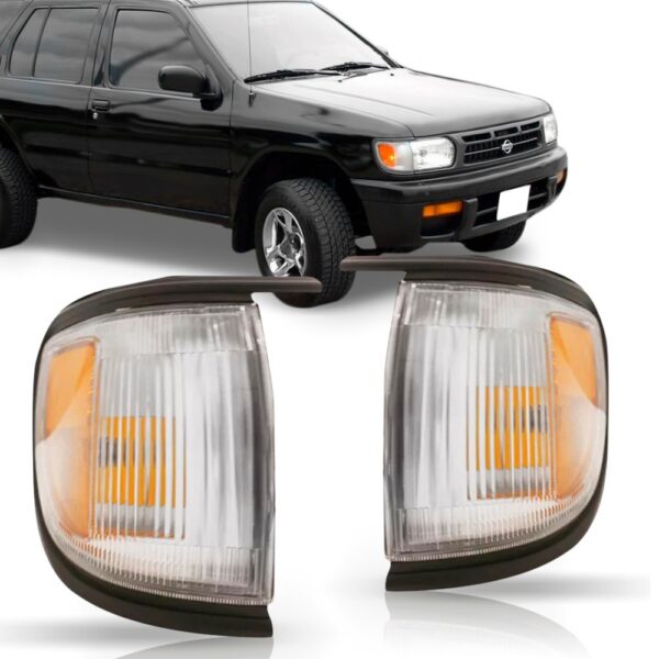 Pisca Lanterna Dianteira Pathfinder 1996 97 98 99 Aro Preto Lado Esquerdo