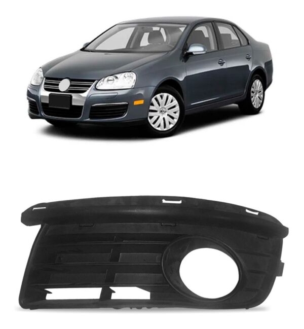 Moldura Milha Jetta 2006 A 2010 Com Furo De Friso E Milha Lado Esquerdo