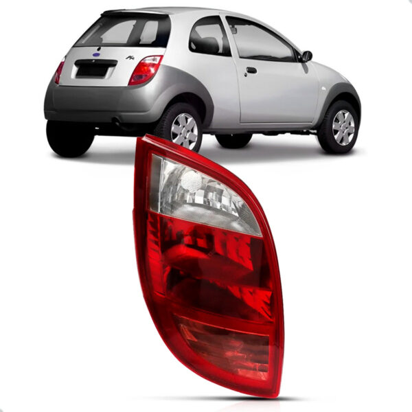Lanterna Traseira Para Ford Ka 2002 A 2007 Cristal Re Rosa Lado Esquerdo
