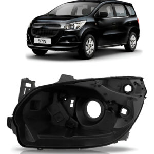 Carcaça Farol Spin 2012 2013 2014 2015 2016 Manual Lado Esquerdo