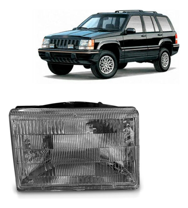 Farol Cherokee 1993 1994 1995 1996 1997 1998 Lente Acrílico Lado Direito