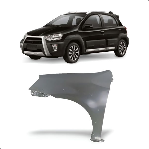 Paralama Para Etios Cross 2012 A 2021 Com Furo P Moldura Lado Esquerdo