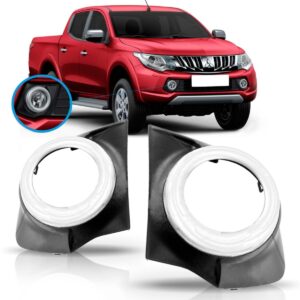 Grade Moldura Milha Triton 2016 2017 2018 Aro Cinza Lado Direito