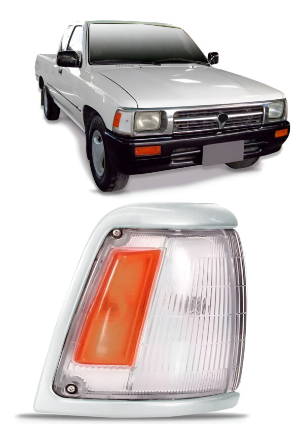Sinaleira Seta Hilux Srv 93 A 2001 Cristal/ambar Aro Cromado Lado Direito