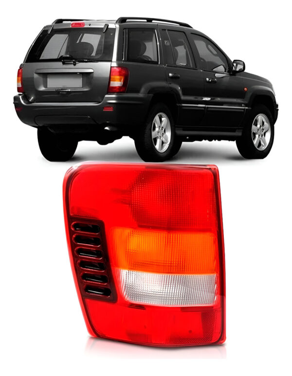 Lanterna Traseira Grand Cherokee 1999 A 2004 Tricolor Lado Esquerdo
