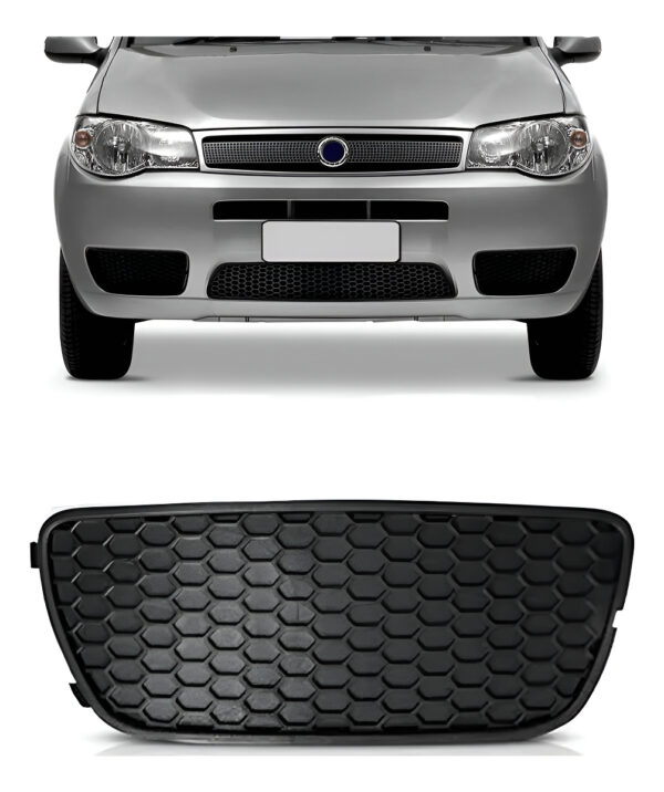 Tela Frontal Moldura Milha Palio 2004 2005 06 2007 Sem Furo Lado Esquerdo