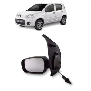Retrovisor Externo Para Uno 2011 A 2014 Com Controle Lado Esquerdo