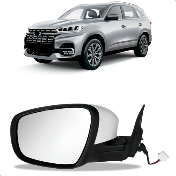 Retrovisor Tiggo 8 2021 22 23 Eletrico Com Sinaleira 8 Fios Lado Esquerdo