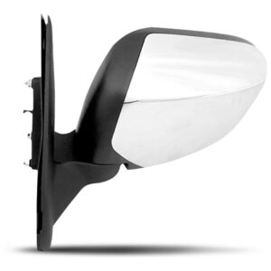 Retrovisor L200 Triton Fixo Capa Cromada 2007 A 2016 Lado Esquerdo