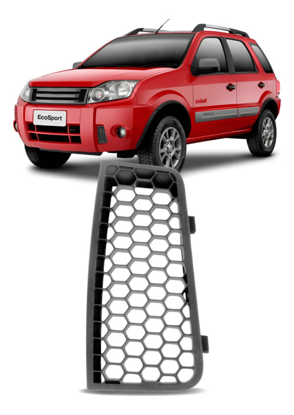 Moldura Grade Parachoque Dianteiro Ecosport 2008 A 2012 Lado Esquerdo