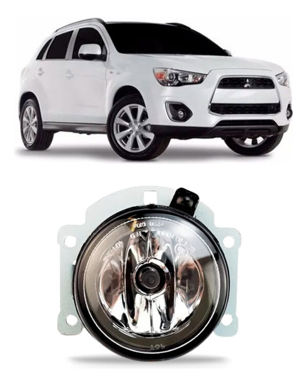 Farol Milha Auxiliar Asx 2011 C/ Foco Simples Mascara Negra Lado Esquerdo