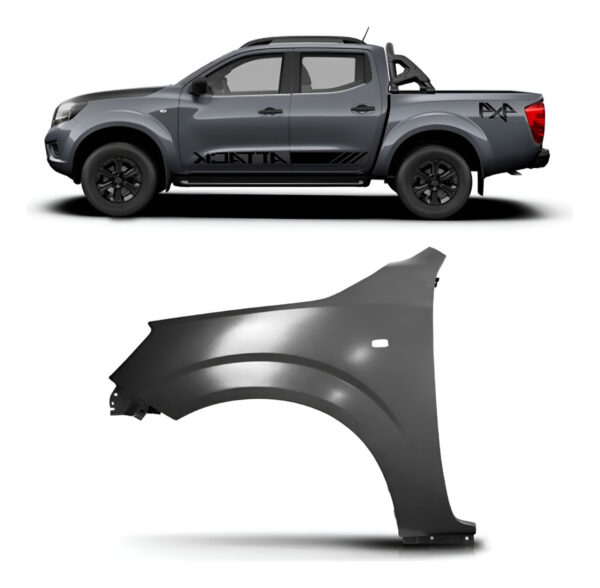 Paralama Frontier 2017 2018 2019 Com Furo Pisca Lado Esquerdo