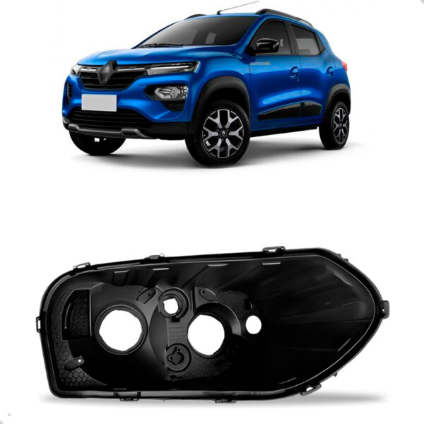 Carcaça Farol Kwid 2022 2023 2024 2025 Inferior Lado Direito