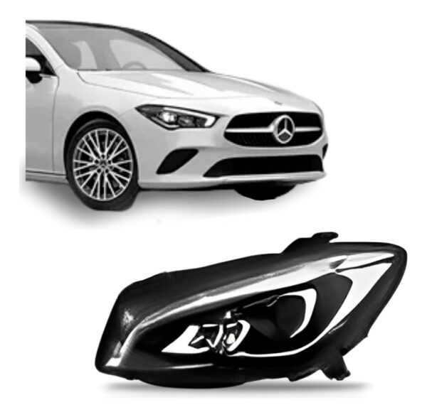 Farol Para Mercedes Bens Cla 2015 A 2018 C/led S/reator 8p Lado Esquerdo