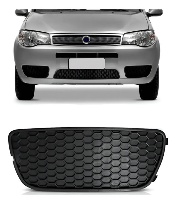 Tela Frontal Moldura Milha Palio 2004 2005 06 2007 Sem Furo Lado Direito