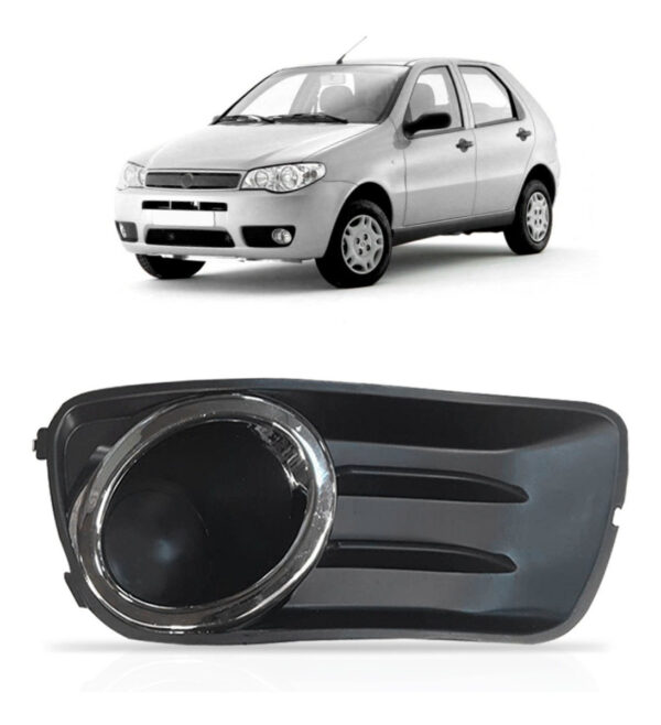 Moldura Milha Palio Economy 2008 A 2011 S/furo C/aro Cromado Lado Direito