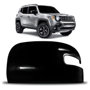 Capa Retrovisor Jeep Renegade Preto 2015 A 2021 Lado Direito