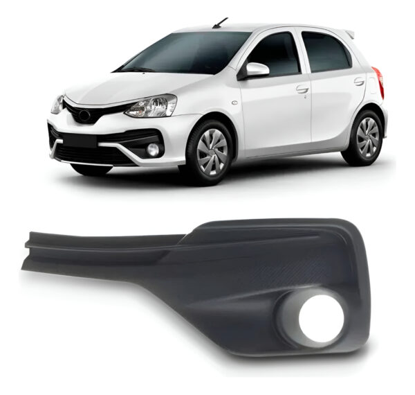Moldura Farol Milha Etios Ready 2017 A 2020 Com Furo Lado Esquerdo