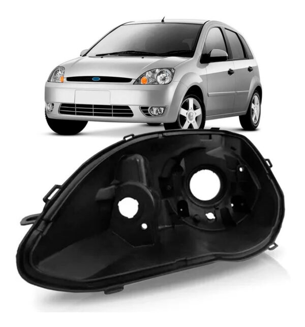 Carcaça Farol Fiesta 2003 2004 2005 2006 2007 Lado Esquerdo