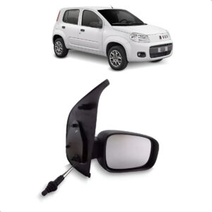 Retrovisor Externo Para Uno 2011 A 2014 Com Controle Lado Direito