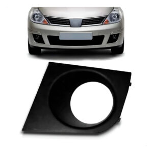 Moldura Milha Para Nissan Tiida 2007 2008 2009 2010 Com Furo Lado Esquerdo