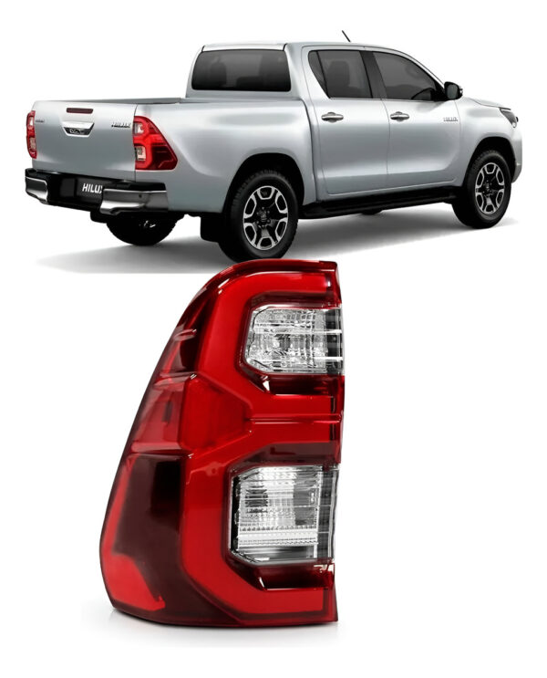 Lanterna Traseira Hilux Srv 2021 2022 2023 Com Led Lado Esquerdo